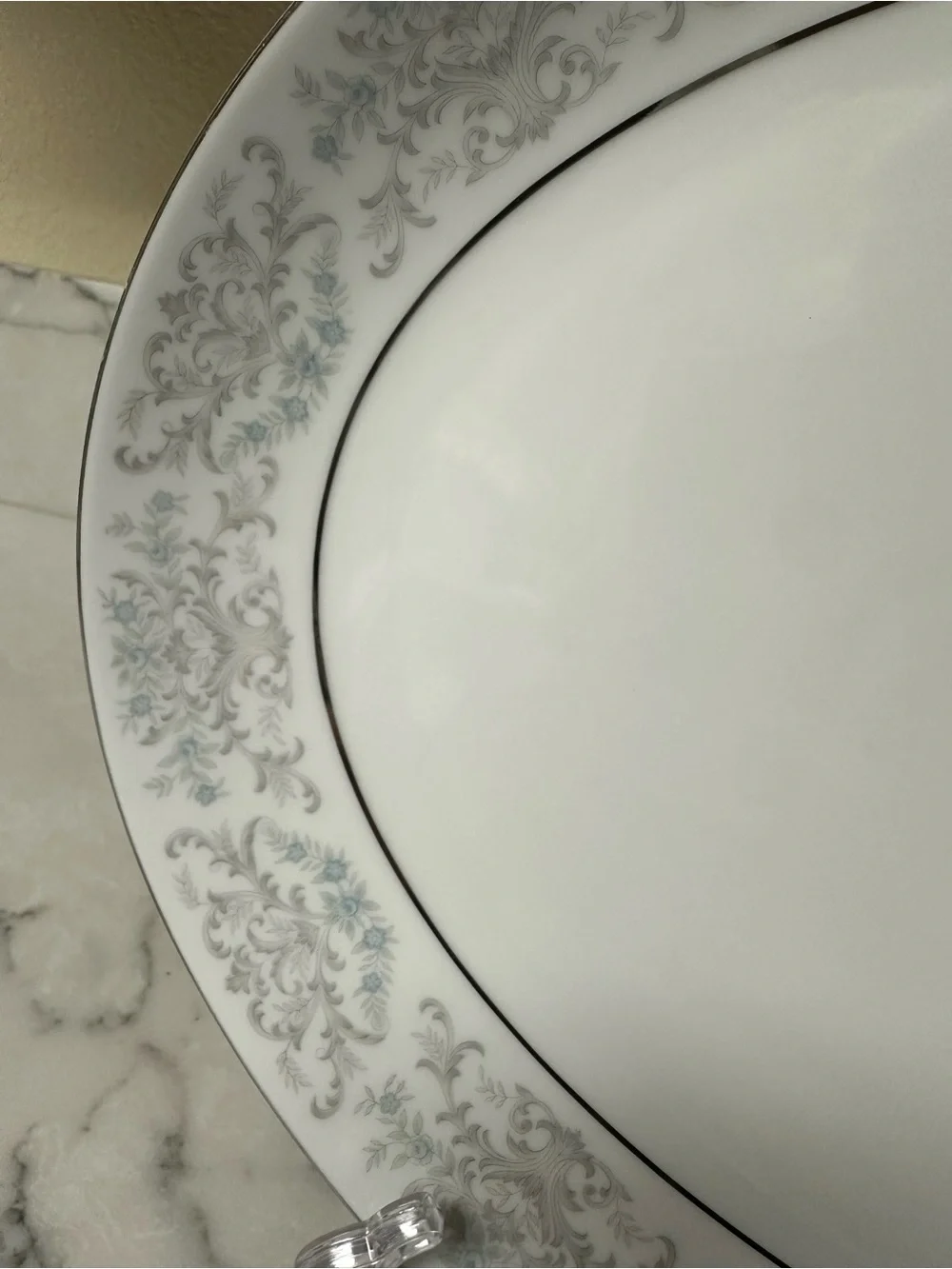 Vintage Mikasa Fine China pattern oval porcelain serving platter.